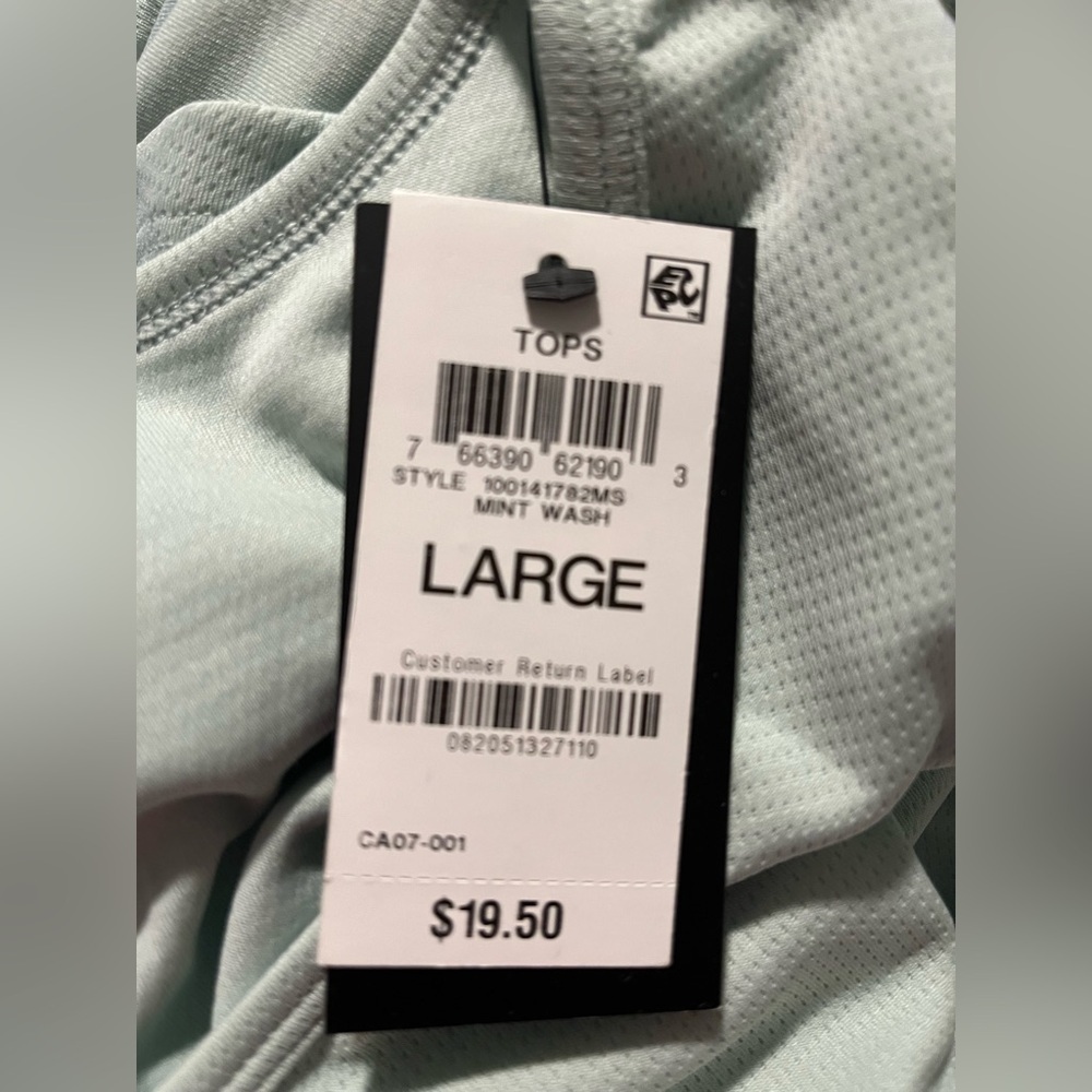 NWT Ideology Women’s Birdseye Mesh Tank Top L - Picture 2 of 3